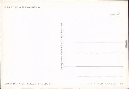 Altstadt Dresden Hofkirche Dresden / Kathedrale Sanctissimae Trinitatis 1968