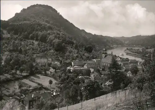 Königstein (Sächsische Schweiz) Panorama-Ansicht Foto Ansichtskarte 1969