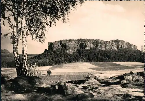 Pfaffendorf Königstein (Sächsische Schweiz) Blick vom Quirl 1964