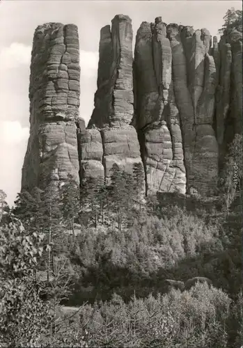 Bad Schandau Schrammsteine - Bloßstock, Kreuzturm, Morsche, Zinne, 1972