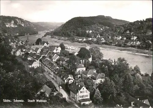 Wehlen Panorama-Ansicht, Straßenpartie  1973