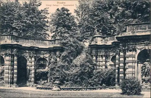 Innere Altstadt-Dresden Dresdner Zwinger: Nymphenbad 1917