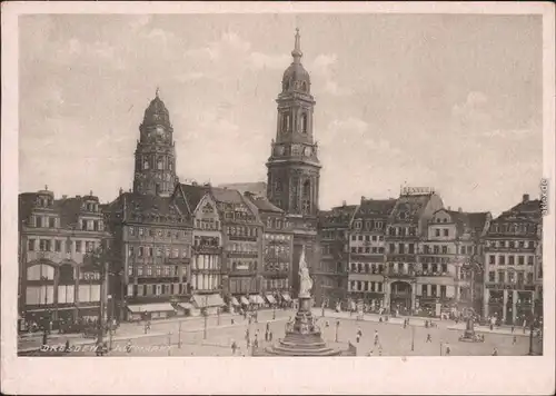 Innere Altstadt Dresden Altmarkt Ansichtskarte Geschäfte 1940