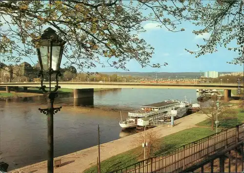 Innere Altstadt-Dresden Brühlsche Terrasse  Terassenufer 1988