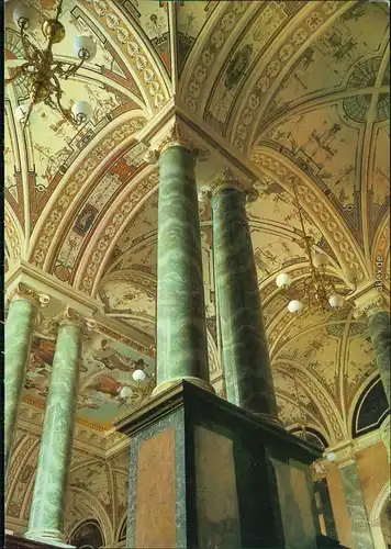 Innere Altstadt Dresden Semperoper:  Vestibül Zwingerseite - Kreuzgewölbe 1986