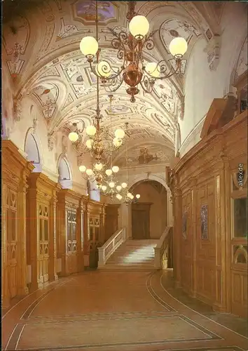 Altstadt Dresden Semperoper: Unteres Foyer Zwingerseitiger Raumabschnitt 1986