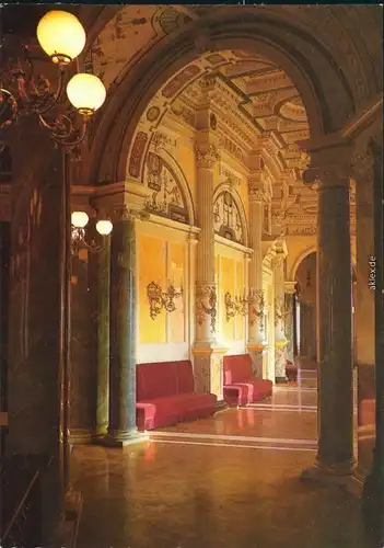 Innere Altstadt-Dresden Semperoper: Foyerbereich vom Vestibül   Rundfoyer 1986