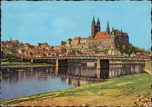 Meißen Panorama-Ansicht Ansichtskarte 1961