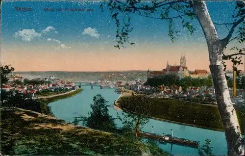 Meißen Panorama-Ansicht Ansichtskarte 1910