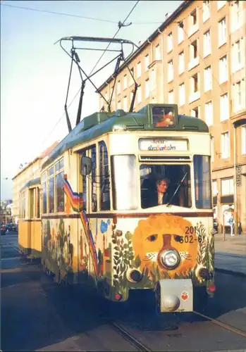 Dresden Kinderstraßenbahn - Triebwagen: 602 - Baujahr: 1957 - Wallstraße 1992