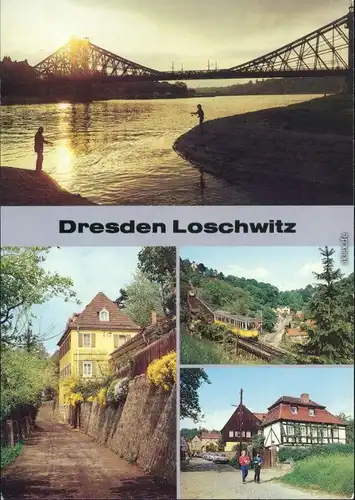 Loschwitz Dresden Verschiedene Ansichten von dem Ortsteil Loschwitz   1990