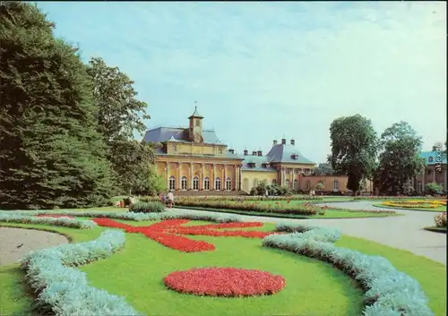 Pillnitz Schloss Pillnitz: Neues Palais mit Schloßgarten 1980