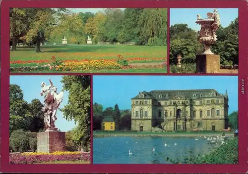 Dresden Verschiedene Ansichten aus dem Großer Garten mit  Teichanlage 1985