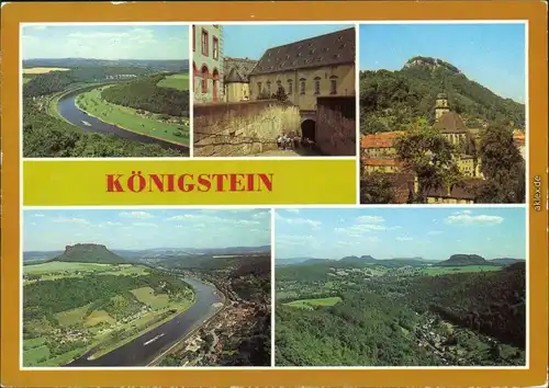 Königstein (Sächsische Schweiz) Festung elbabwärts, Festungsaufgang  1986