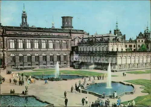 Innere Altstadt Dresden Dresdner Zwinger Ansichtskarte 1964