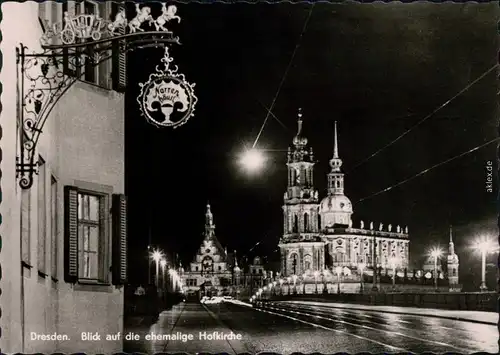 Innere Altstadt Dresden Hofkirche  Kathedrale Sanctissimae Trinitatis 1962