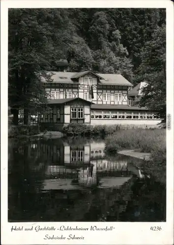 Kirnitzschtal Hotel und Gaststätte Lichtenhainer Wasserfall 1969