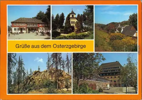 Bärenburg Altenberg (Erzgebirge) Kipsdorf - Bahnhof, Bärenburg - Geising   1987
