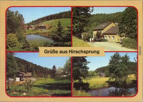 Hirschsprung Altenberg (Erzgebirge) Teilansicht (3), Ladenmühle  1987