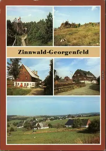 Zinnwald Georgenfeld Altenberg (Erzgebirge Lugstein,   HO-Gaststätte MB 1987