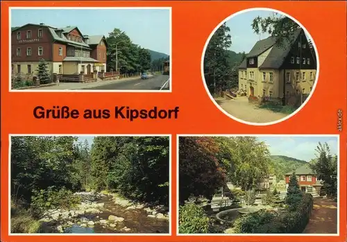 Kipsdorf Altenberg (Erzgebirge) HO-Hotel  Gaststätte Teilkoppe" am Bahnhof 1987
