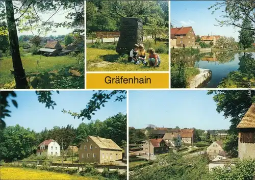 Gräfenhain Verschiedene Ansichten aus der Stadt und dem Umland 1988