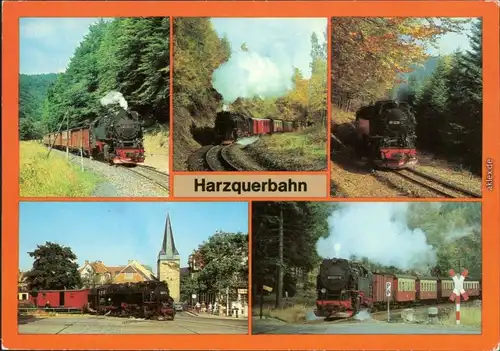 Harzquerbahn / Harzbahn  Eisenbahn Dampflokomotive 1986