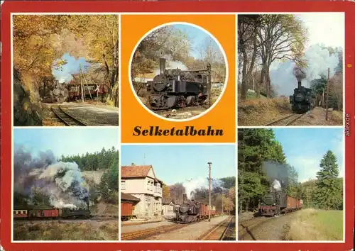 Quedlinburg Selketalbahn Ansichtskarte 1986