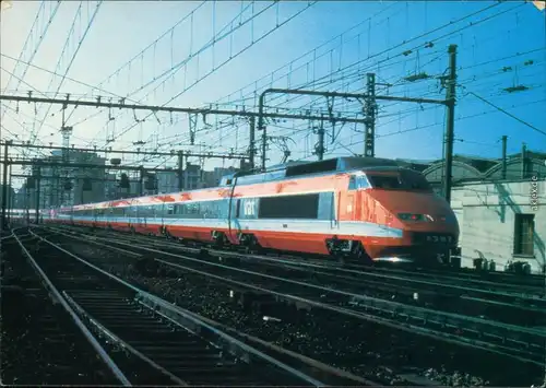 Supersneltrein - Paris-Lyon - TGV - Bahnhof Eisenbahn/Zug/Lokomotive 1994