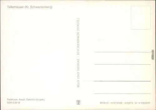 Tellerhäuser-Breitenbrunn (Erzgebirge) Panorama-Ansichten 1985