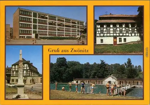 Zwönitz Erzgebirge Oberschule, Technische Museum "Wintermannmühle" 1986