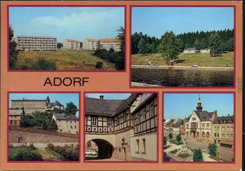 Adorf (Vogtland) Neubaugebiet, Waldgebiet, Pfortenberg, Heimatmuseum  1986