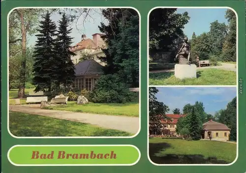 Bad Brambach Schillerquelle, Nixe im Kurpark, Radonquelle 1986