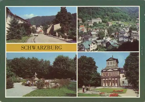 Schwarzburg Unterer Ort, Teilanischt, Parkanlage, Kaisersaalgebäude 1987