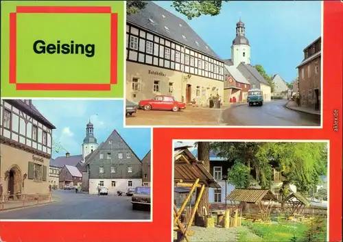 Ansichtskarte Fürstenau Altenberg (Erzgebirge) Hauptstraße (2), Geisinghof 1981