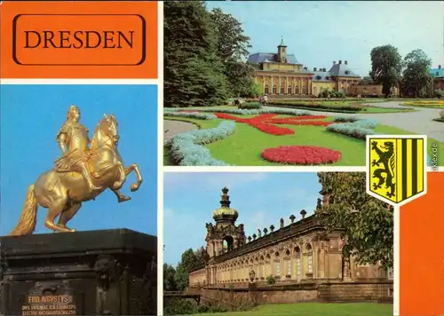 Neustadt Dresden Denkmal August des Starken (Der Goldene Reiter) - P   1980