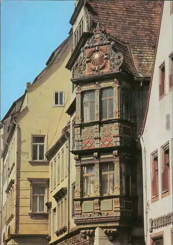 Freiberg (Sachsen) Renaissance-Erker auf der Karl-Marx-Straße 1985