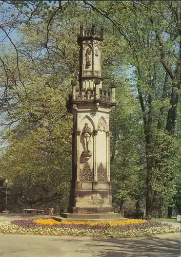Freiberg (Sachsen) Schwedendenkmal im Frühling 1985