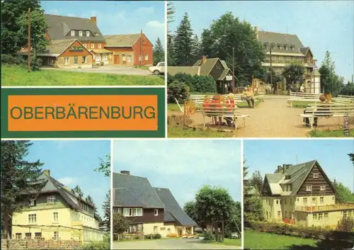Oberbärenburg Altenberg Erzgebirge HO-Hotel Gaststätte FDGB-Erholungsheim  1982