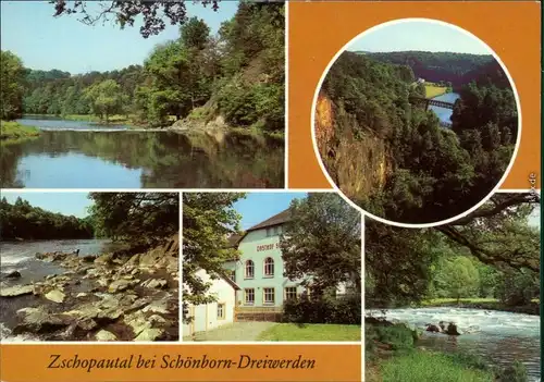 Schönborn Dreiwerden-Rossau   Verschiendene Ansichten aus dem Zschopautal 1983