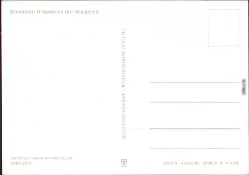 Schönborn Dreiwerden-Rossau   Verschiendene Ansichten aus dem Zschopautal 1983