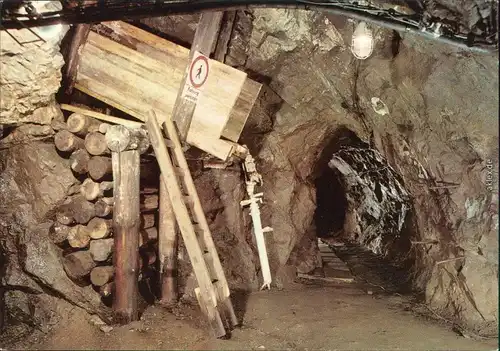 Waschleithe Grünhain  Beierfeld  Bergwerk Überhau am Streckenkreuz 1986