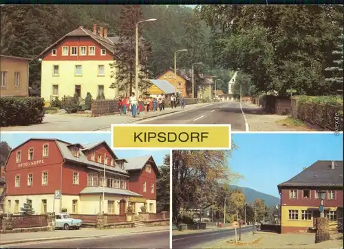 Kipsdorf Altenberg (Erzgebirge)   Ho-Gaststätte "Teilkoppe", Bahnhof 1982