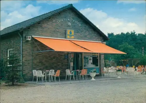 Reuver Café De Witte Stein - Außenansicht mit Gästebereich 1983