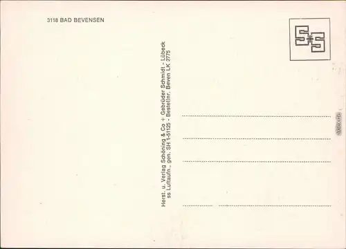 Bad Bevensen Luftbild Ansichtskarte 1985