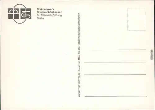 Berlin St. Elisabeth-Stiftung - Diakoniewerk Niederschönhausen 1972