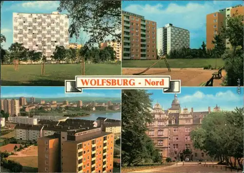 Wolfsburg Stadtteilansicht Wolfsburg - Nord: Neubauten 1977