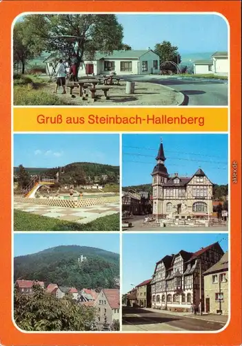 Steinbach  Hallenberg Bergbaude, Freibad, Rat der Stadt, "Fortschritt" 1983