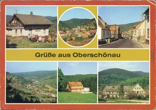 Oberschönau Ski- und Wanderhütte "Am Hermannsberg Leipzig-Stadt 1989