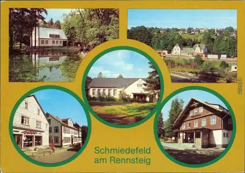 Schmiedefeld (Rennsteig) HO-Gaststätte "Café  Bahnhof "Henne", Filmbühne 1982